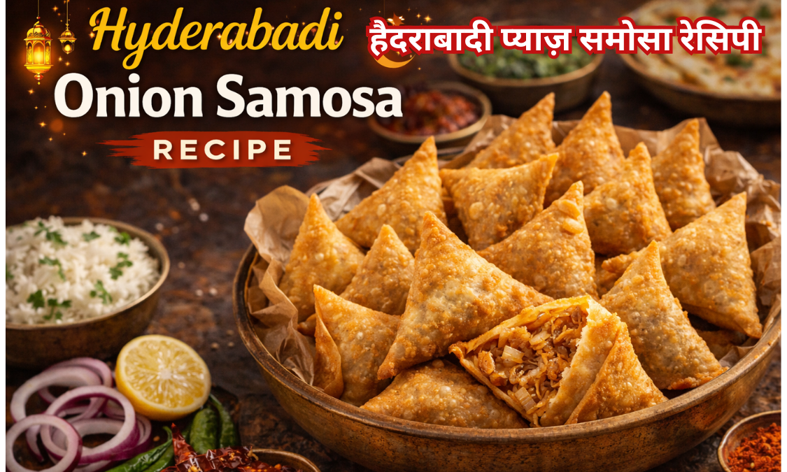 Hyderabadi Onion Samosa Recipe