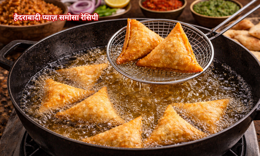Hyderabadi Onion Samosa Recipe